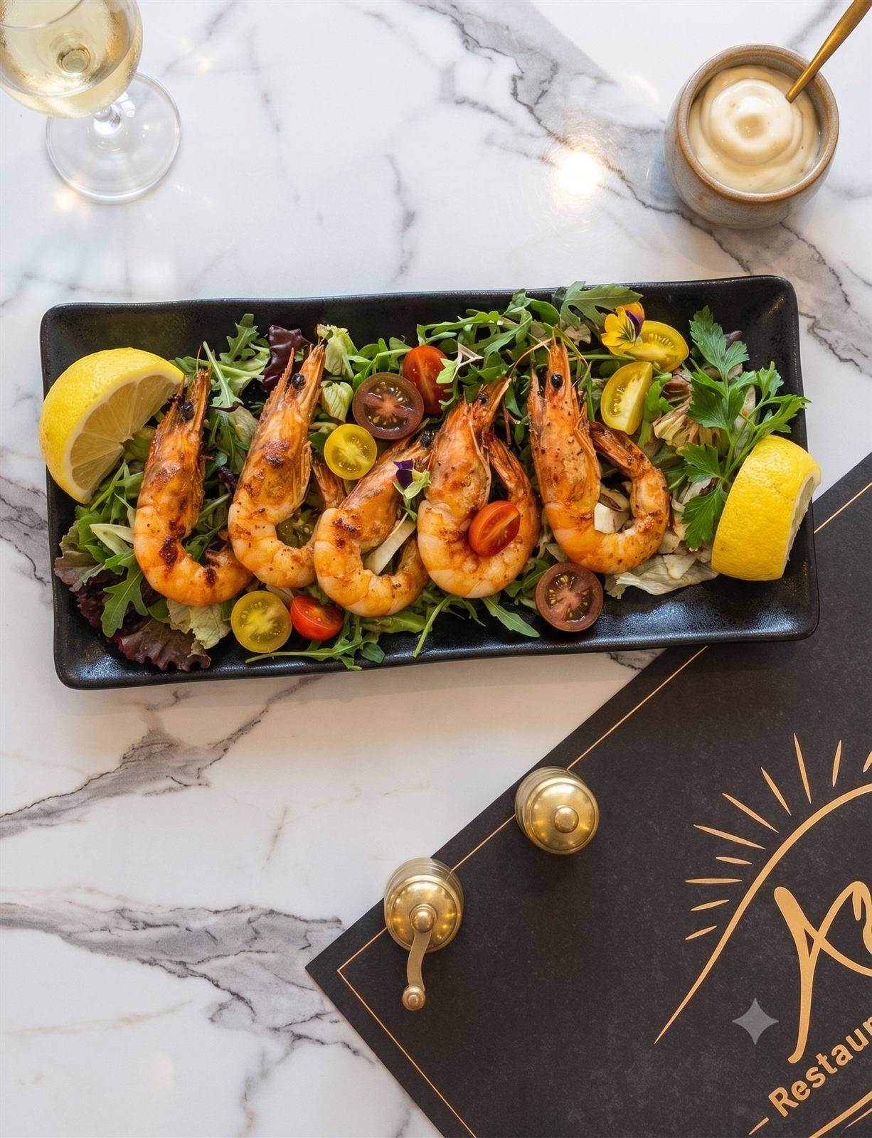 Γαρίδες σχάρας / Grilled shrimps